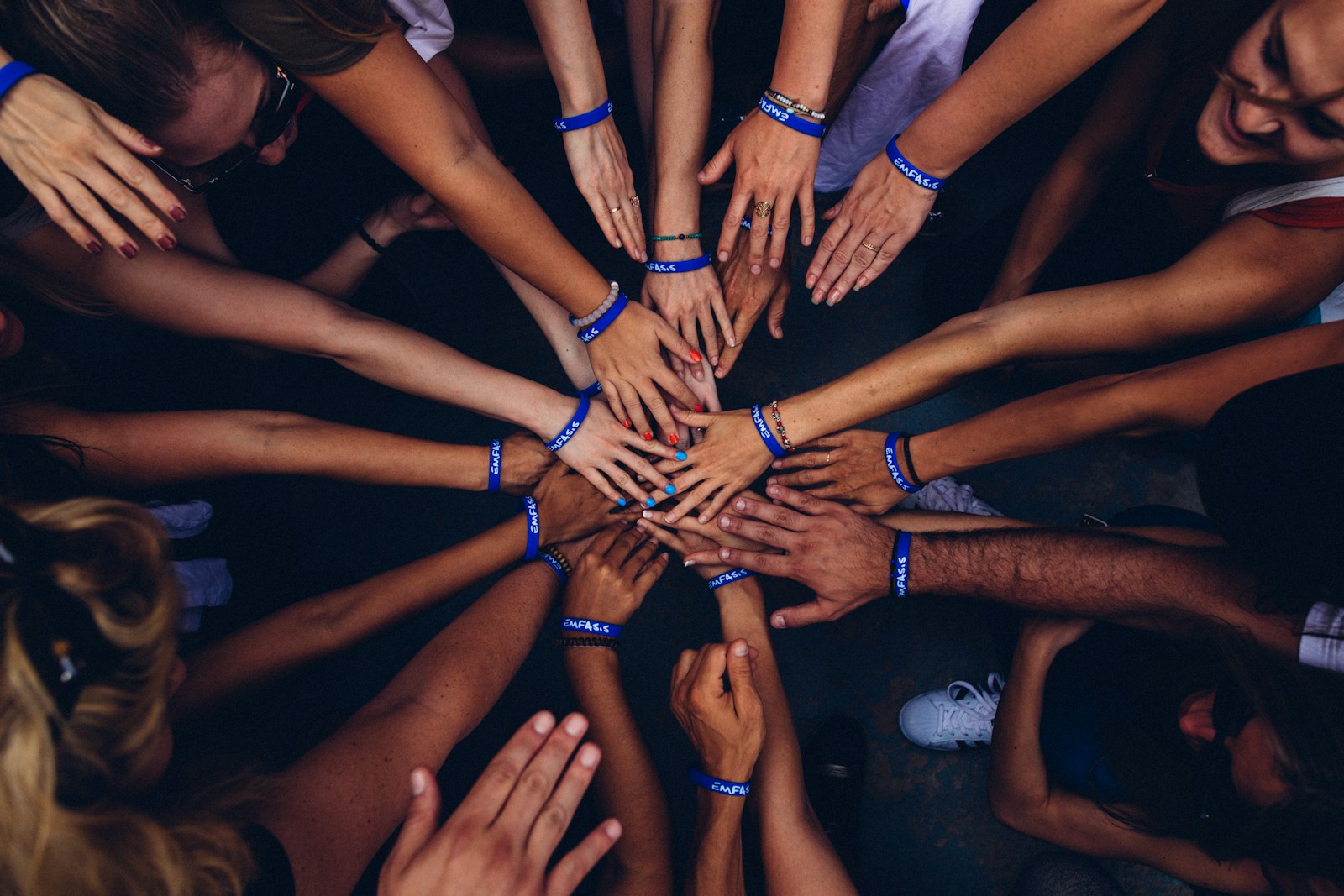 Community members gathering and connecting