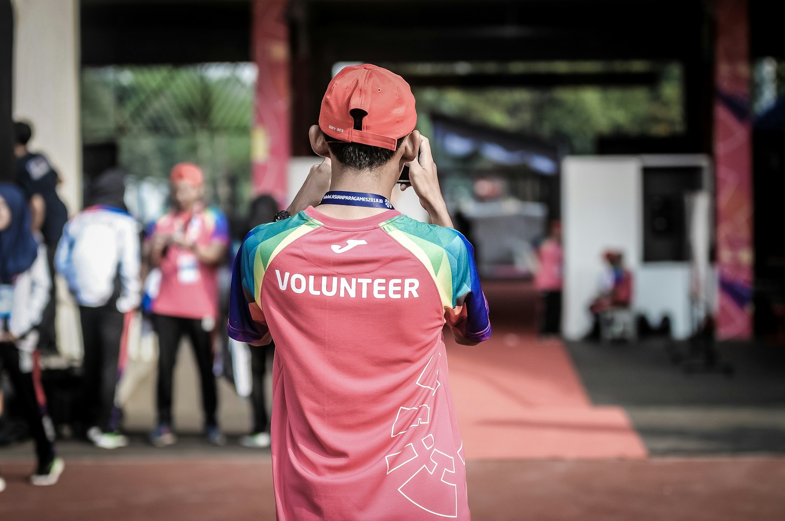 Volunteers working side by side on a community project